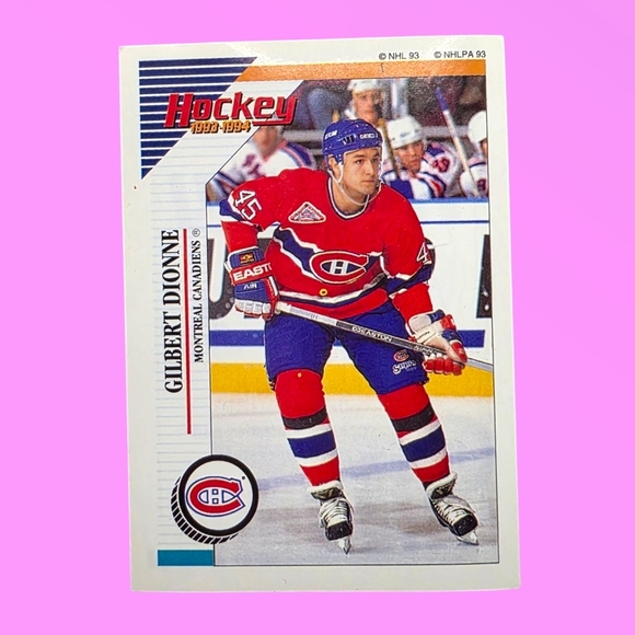 NHL Other - 1993-94 Panini Hockey Gilbert Dionne Montreal Canadiens #18 Sticker